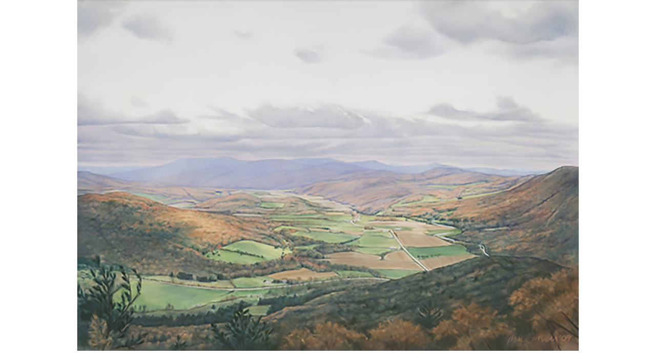 Mettowee Valley from Haystack 30 x 40 pastel